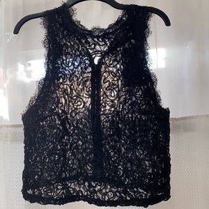 ZARA TRAFALUC embroidered top